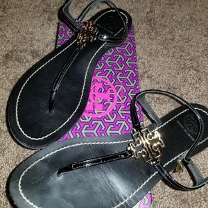 Tory Burch Black Melinda Sandals